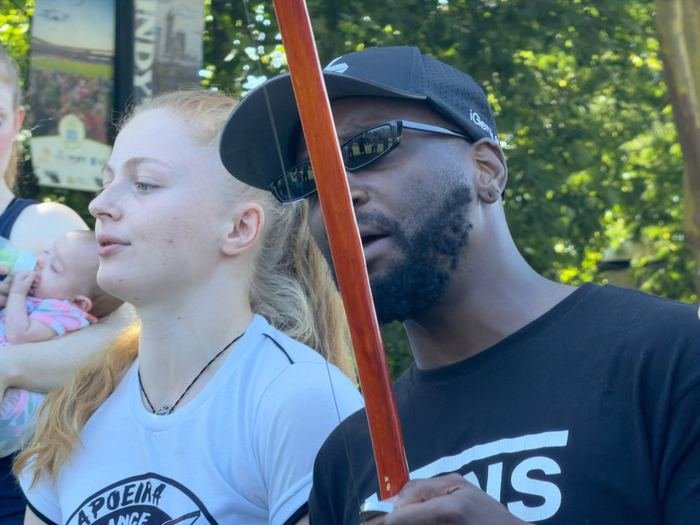 Berimbau at the outdoor roda in Indianapolis