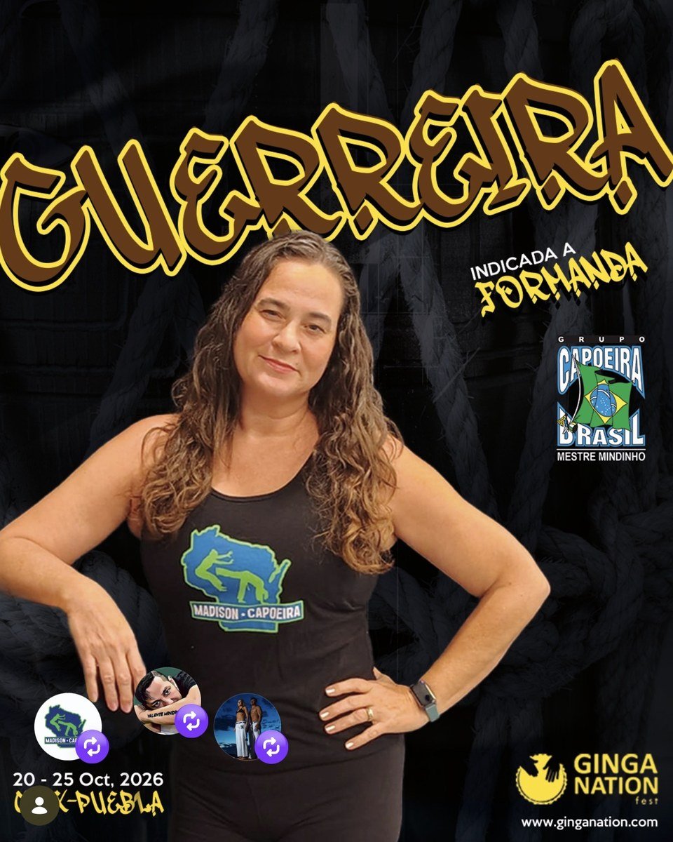 Guerreira, indicada a Formanda, Ginga Nation Fest